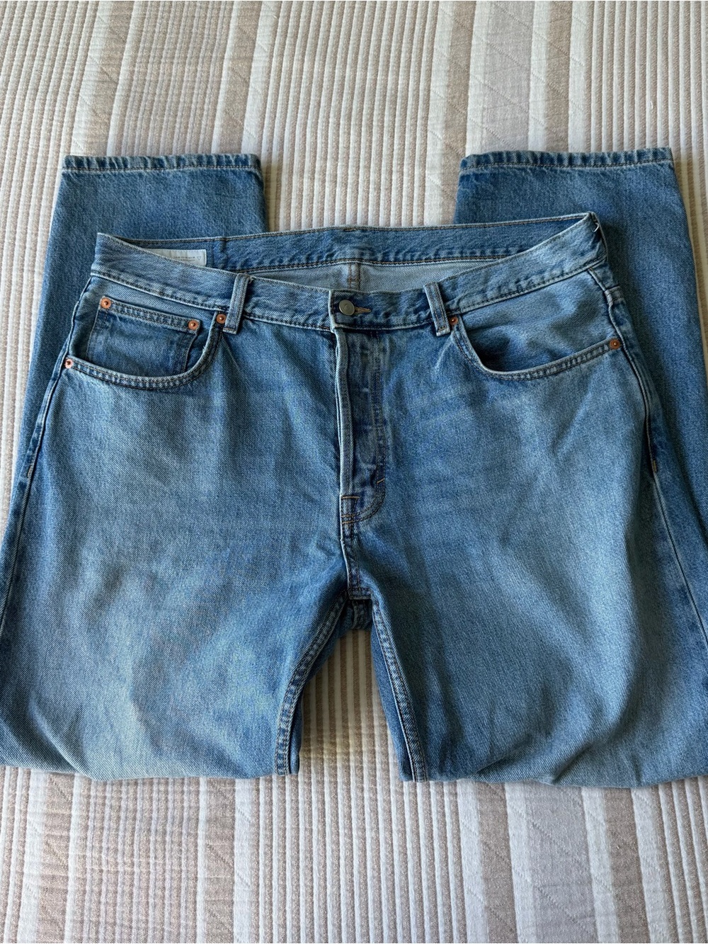 Zara Men's Light Blue Straight Jeans